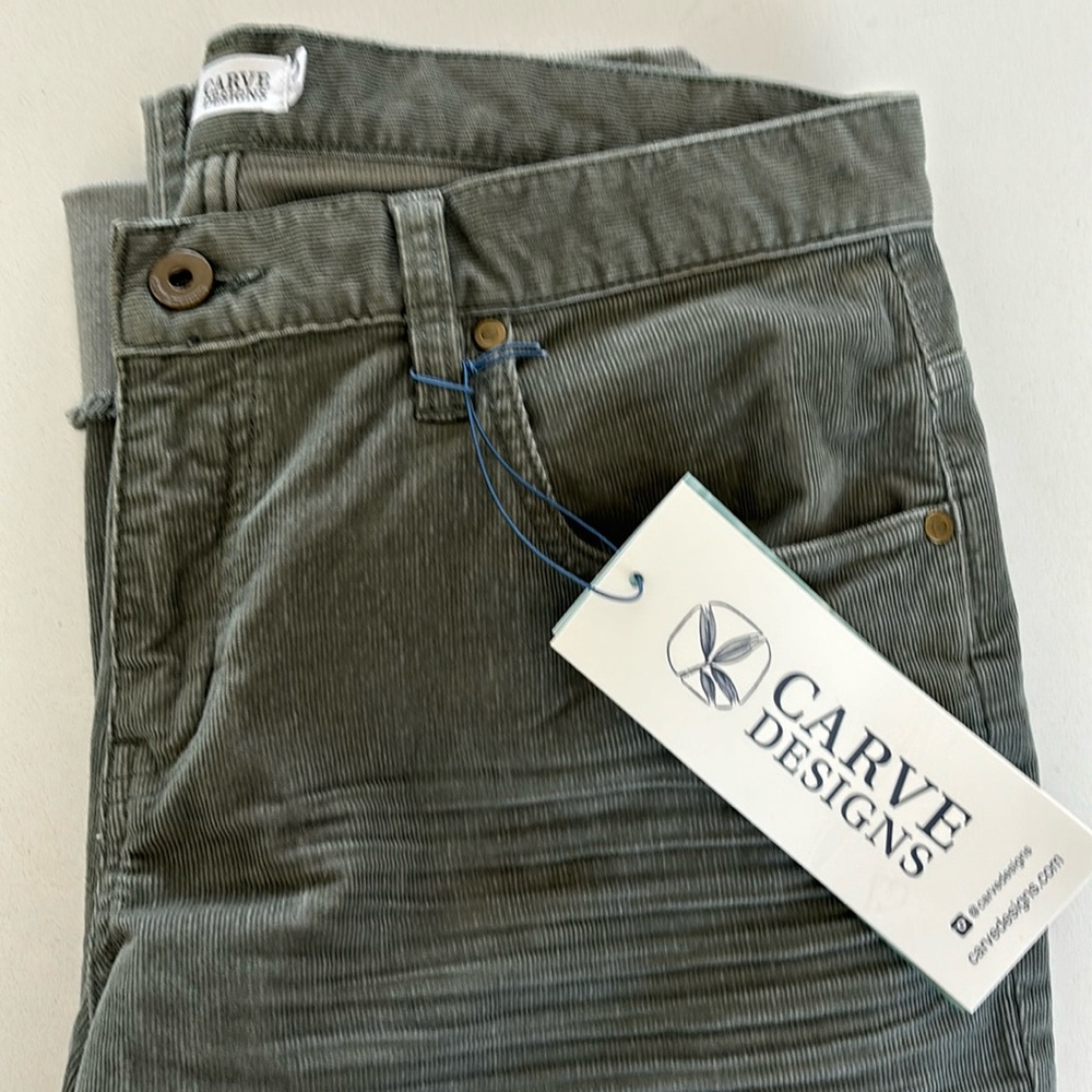 Moss green corduroy pants size 8